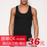 8折热销款 <span class=H>男士背心</span> ck原单 365系列三色（黑白灰色）背心 全棉