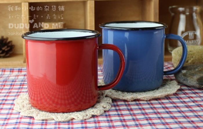 【全场6折】ZAKKA 杂货 怀旧/经典做旧 水杯搪瓷杯情侣杯 对杯 【全场6折】ZAKKA 杂货 怀旧/经典做旧 水杯搪瓷杯情侣杯 对杯