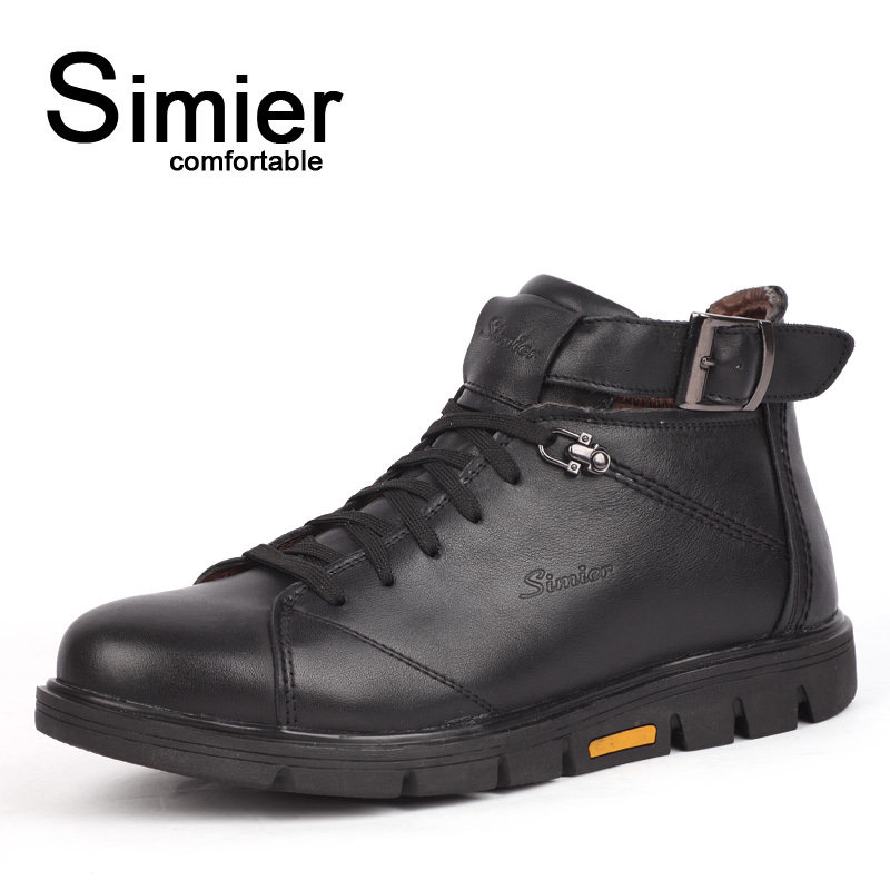 Simier 斯米尔新款 时尚潮流短靴英伦男靴子休闲男鞋高帮靴A16