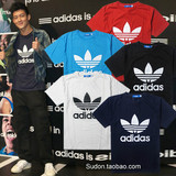超值回馈价!陈冠希示范 潮牌Adidas三叶草 经典爆款 男装短袖T恤