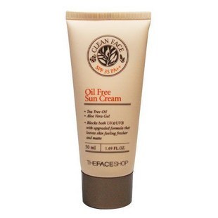 西瓜兔正品 The Face Shop 清爽控油 速洁毛孔无油防晒霜 SPF35