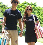 现货 韩国couple 2012夏装新款韩版修身简约英伦风情侣★T恤2件