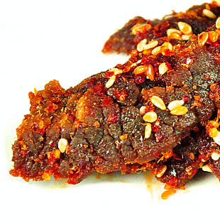  四川成都特产川汉子牛肉干条50G麻辣/泡椒零食品 10袋包邮 送1袋