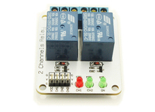 2路2位继电器扩展板 松乐 继电器模块 5V 电子积木 Arduino 白色