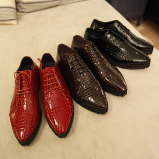  外贸原单za男士格纹休闲板鞋真皮牛皮ra系带休闲板鞋男代购简约潮