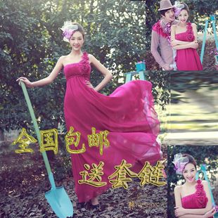 51 national mail send chain annual meeting of capitatum MaxMara one shoulder gown bride bridesmaid dress color sorting