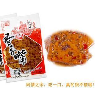  外交家  四川特产 香香嘴豆干 麻辣味100克 巴适的很