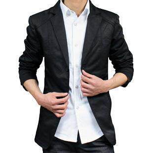2010镇店之宝 斜插袋精致绣线 修身款商务小西装