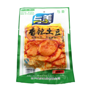  正宗四川特产 新休闲一族 素食小吃 与美 香辣土豆70g/袋