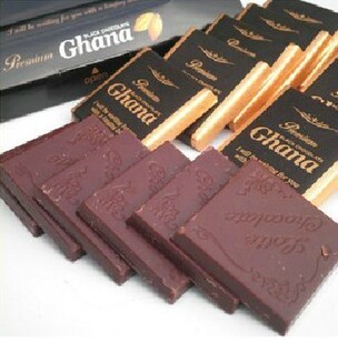  韩国乐天LOTTE Ghana加纳黑巧克力90克（115克）进口零食特产