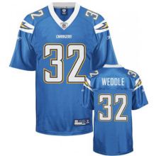 NFL球衣 圣迭戈闪电San Diego Chargers 32#Eric Weddle 浅蓝色