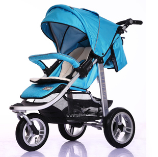 [Smart Mommy] mail luxury baby stroller umbrella shock lay collapsed European inflatable infant car