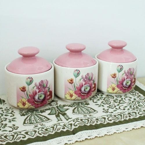 2013FMI圆形陶瓷调味罐三件套/厨房用品 2013FMI圆形陶瓷调味罐三件套/厨房用品