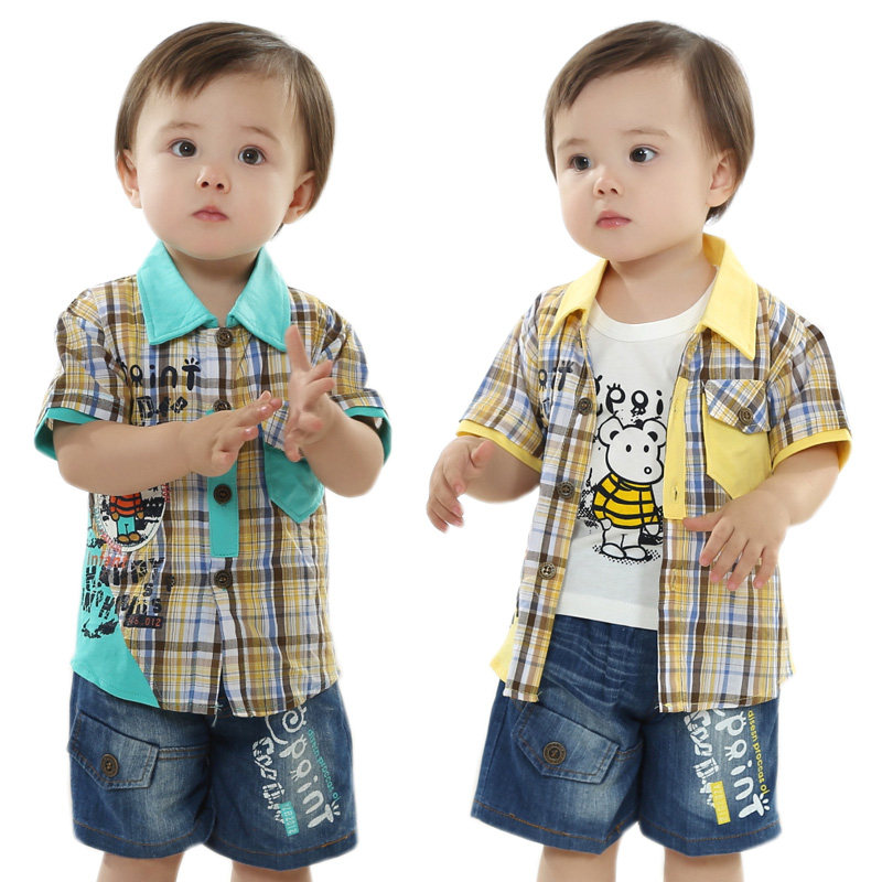 新款婴儿服装男宝宝夏装小孩衣服6-12个月0-1岁2岁3岁一周岁两岁