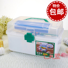 包邮儿童保健药箱 家用药箱大号中号小号多功能急救医药箱医疗箱