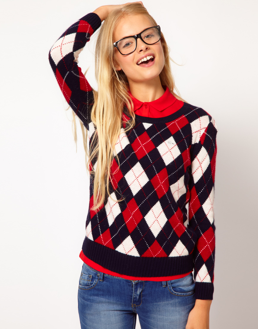 Argyle Sweater Women