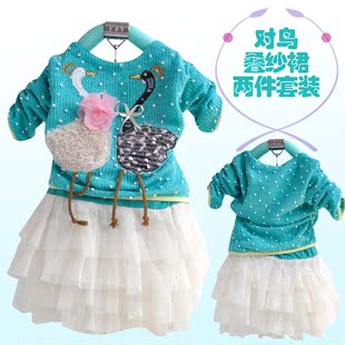  儿童装春装连衣裙女童裙装纱裙宝宝公主裙子长袖春秋装1-2-3-4岁
