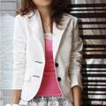 2010春装新款短外套小西装白色韩国韩版女装女人味长袖上衣黑色09