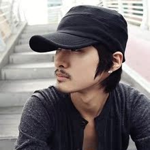 Siggi 帽子 男 潮 帽子 男士 帽子 女 夏天 韩版平顶帽军帽鸭舌帽