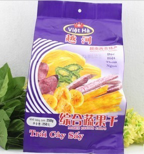  越南特产 进口零食 越河牌综合蔬果干250克 香脆 好吃