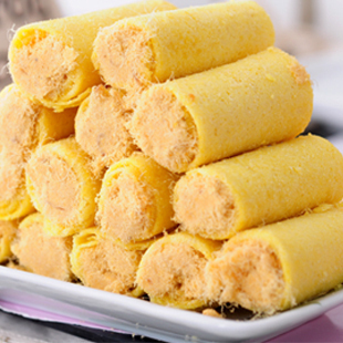  乐透社澳门特产 零食 正牌车厘哥夫原味肉松蛋卷250g到期13年5月