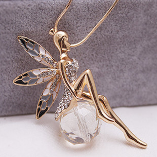 韩版毛衣链翼长款...