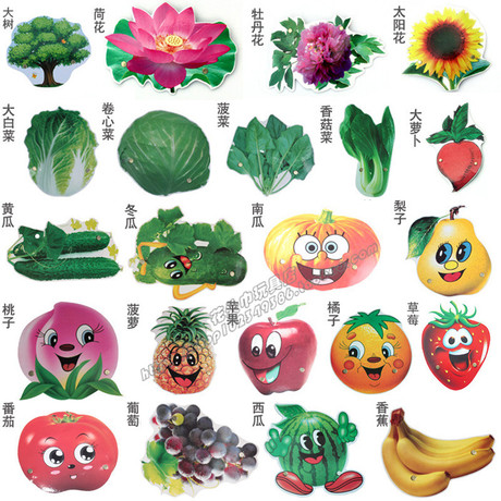 幼儿园儿童教具头饰舞台游戏表演道具水果蔬菜