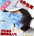 韩国透气超大护颈点点防寒防风防晒防紫外线骑行口罩防晒口罩