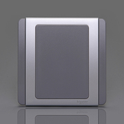 施耐德都会开关插座 空白面板E3030X(GS) 白板 挡板 E3000 银灰色
