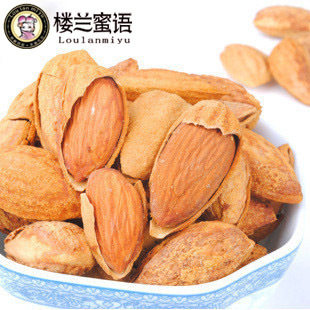 <span class=H>淘</span><span class=H>金币</span> 楼兰蜜语 奶油巴旦木250g*4包 薄壳壳杏仁包邮