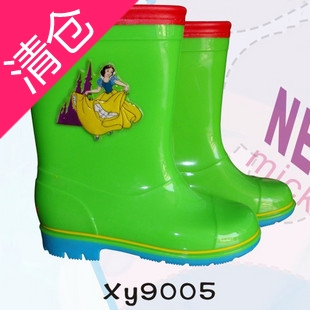  亏本清仓 正品迪士尼小童雨鞋 公主女童雨靴雨鞋儿童水鞋 14-16cm