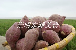  崇明 农家自种本地新鲜紫薯番薯 地瓜 山芋 甘薯 蔬菜净菜