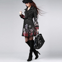 女装韩国<span class=H>za</span><span class=H>ra</span>2012春装外套 双排扣提花玫瑰花 风衣原单正品<span class=H>代购</span>