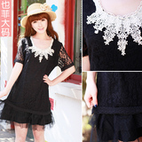 2012女春装夏装新款加肥韩版大码女装胖mm人服饰显瘦衣服夏连衣裙
