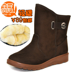  包邮正品老北京布鞋 冬季保暖棉鞋女鞋棉靴短靴女靴子防滑雪地靴