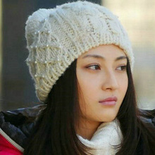 特~裸婚 帽子 韩版 <span class=H>女</span> <span class=H>冬</span>天 珍珠<span class=H>毛线</span>帽子 冰岛毛帽子 针织帽