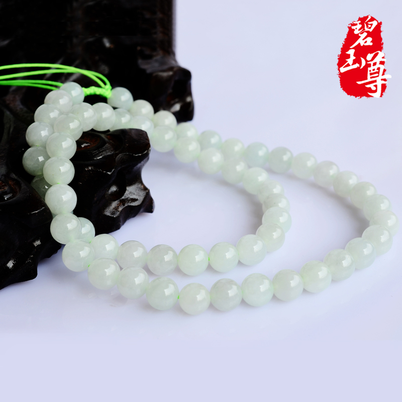 天然翡翠玉项链 老坑缅甸A货玉珠串 开运保平 FCXL-018 天然翡翠玉项链 老坑缅甸A货玉珠串 开运保平 FCXL-018