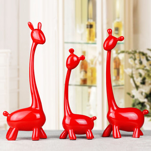  时尚小鹿摆件现代创意家居装饰品新婚房摆设婚庆礼品情侣结婚礼物