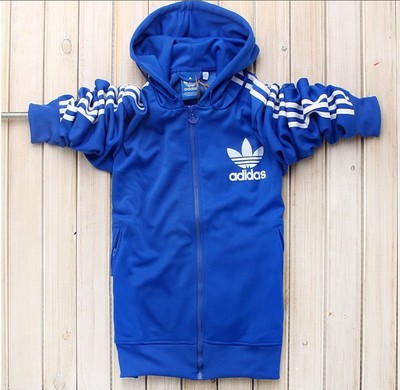 阿迪达斯外套男秋冬装三叶草情侣<em>连帽运动</em>夹克