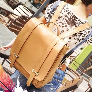  二美包袋*新款韩版女式包书包可爱女生追捧厚pu皮双肩包女包