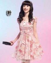 少女碟 秋水伊人 风格2010夏季爆款连衣裙10228