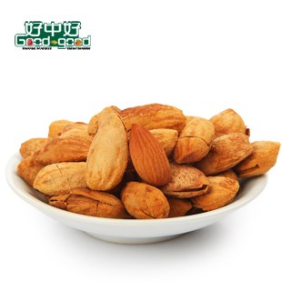  好中好 新疆特产干果零食 特级坚果奶油巴旦木 壳杏仁 4袋包邮
