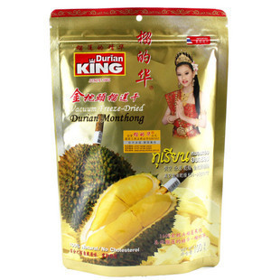  正品保证 泰国金枕头榴的华榴莲干100克 （毛重130g ）新包装