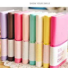 特价 韩国文具 时尚 创意 简约 笑脸 绑带 日记 便签 笔记本 C147