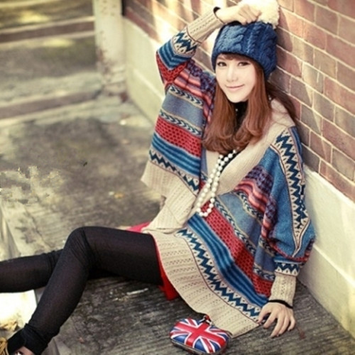 韩版宽松大码蝙蝠袖...