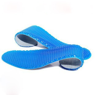 2双硅胶蜂窝气垫 运动鞋垫 弹性减震 防滑 排汗透气 保健全垫