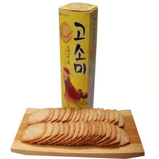  韩国 好丽友 高笑美芝麻薄脆饼干 80g 盒装 鲜香酥脆