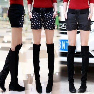 淘宝网女装裤子拼接显瘦加厚棉<em>打底冬季短裤</em>女