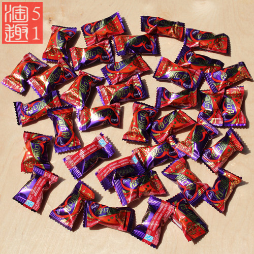 591结婚网-吉百利怡口莲牛奶巧克力夹心太妃糖新散装500g-双喜字