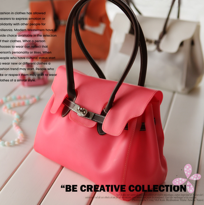 韩版潮流糖果色果冻包...